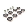 JUCKER HAWAII Longboard Skateboard Ball Bearings ABEC 9 Black with