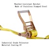 Autofonder 4 Pack 2” Heavy Duty Car Ratchet Tie Down