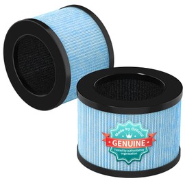 VOOPNU 2-Pack JH12 Replacement Filter, 4-Stage High Efficiency&Activated Carbon, for up to 99.97% of Pet Hair, Smoke, Harmful Particles and Common Household Pollutants, Stander Version, Blue