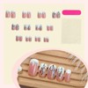 Press on Nails Medium Coffin Square French Tip Simple with