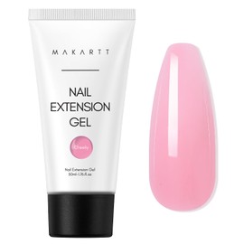 Makartt Poly Nail Gel 50ML Gel Builder for Nails, Daisy Pink, Gel Nail Extension,Nail Strengthener Hard Gel Color Gel Multifunctional Long-Lasting and Easy to Use for DIY Salon Quality-Cheeky