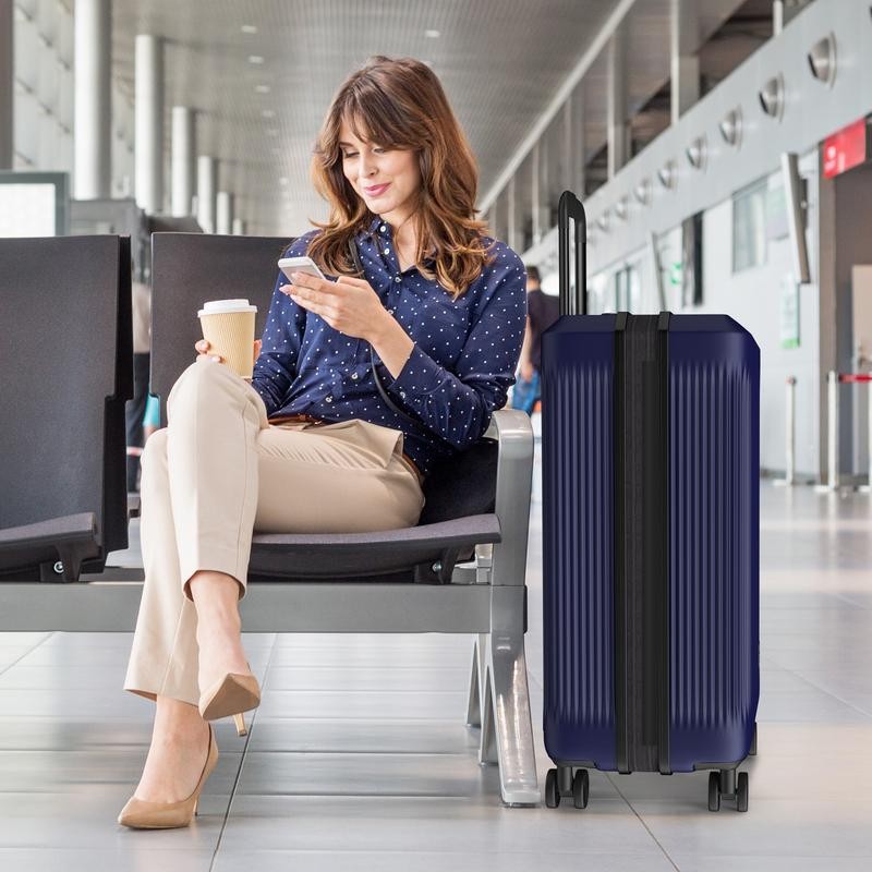 Verdi Luggage 20 Inch Carry On - Bottom Grip Design,