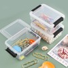 Dewocke Storage Box with Lid, Small, Set of 6 Mini