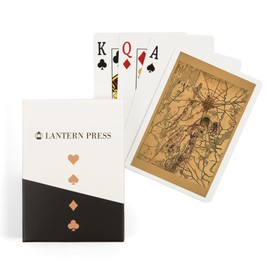 Lantern Press Battle of Gettysburg, Civil War, (1863), Panoramic Map (52 Playing Cards, Poker Size Card Deck with Jokers)