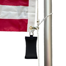 ROTERDON Flag Weights for Bottom of Flag, 700 Grams Flag Weight for Weighting/Fixing Flags in Windy Flag Location, no Noise (Black)