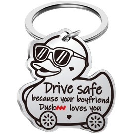 Jettryran I Love You Gifts Mothers Day Drive Safe Keychain for Her Girlfriend Birthday Gift from Boyfriend, Cute Drive Safe Gifts for Women Girlfriend Christmas Valentines Gift