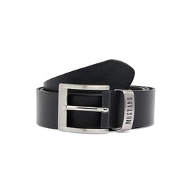 MUSTANG Men's Leather Belt, black