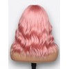 Fancy Hair Pink Wavy Bob Wig Short Wavy Wig with