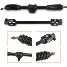 Trkimal 300mm Steering Wheel Tie Rod Rack Adjustable Shaft Tie Rod Kits for Go Kart ATV UTV 110cc 125cc 140cc 150cc