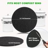 Charcoal Filters for Kitchen Compost Bin, 10 Pack Compost Filters