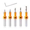 Countersink Drill Bit Set for Wood with Hex Key Wrench,