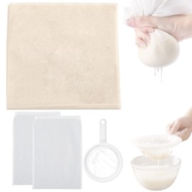 BSITSSS Muslin Cloths for Cooking, Cheese Cloths for Straining 50x50 cm, 100 Hemmed Cheesecloth, Reusable and Washable Cheese Cloth for Straining Butter, Nut Milk