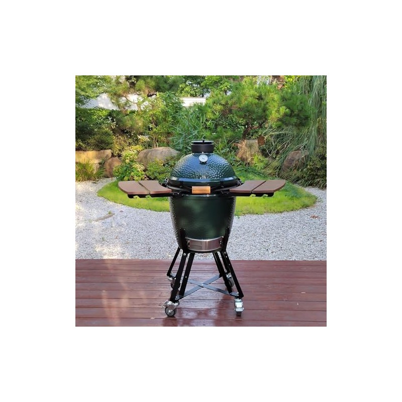 JUMUZHE Side Shelves for Big Green Egg Charcoal Grill Table