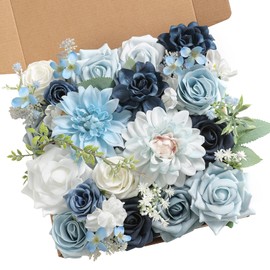 Serra Flora Artificial Flowers Combo Box Set for DIY Wedding Bouquets Centerpieces Arrangements Bridal Shower Party Home Decorations