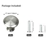 Gendewiner 12 Pack Cabinet Door Knobs Stainless Steel 27mm Diameter