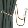 COCIVIVRE 2 Pack Curtain Holdbacks Wall Mounted Curtain Tiebacks Hooks