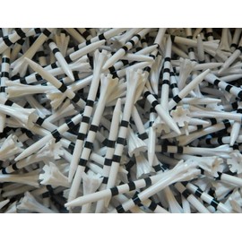 Champ Zarma Fly My Hite 3 1/4" Plastic Tees - White/Black - 100 Tees in Bulk