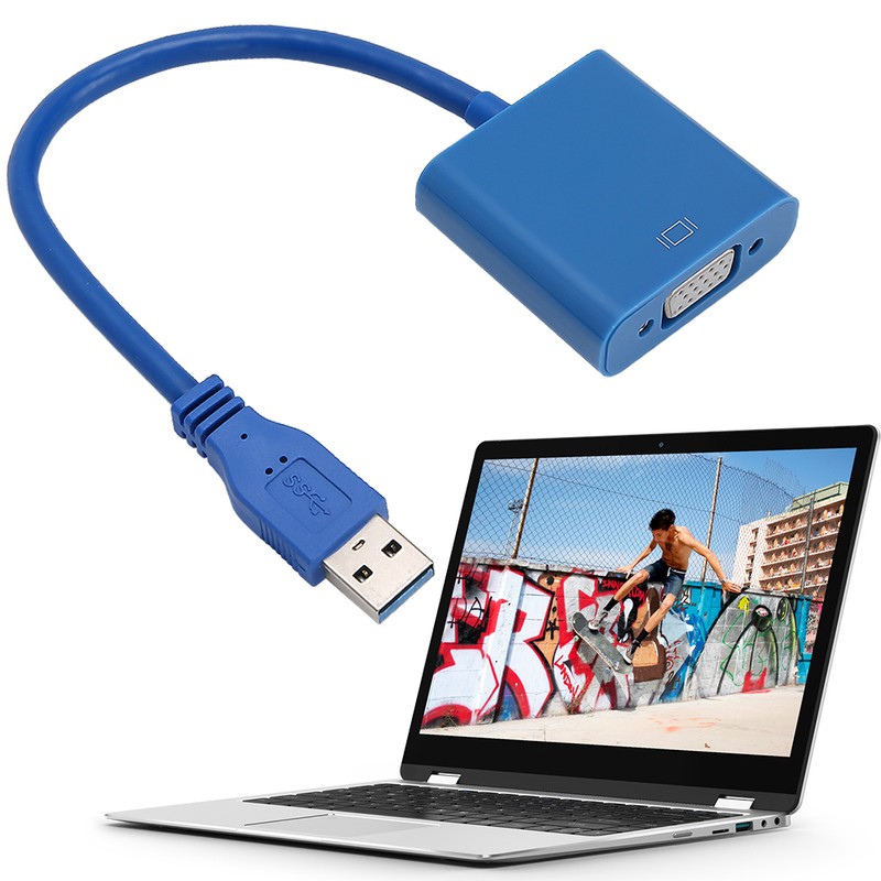 USB 3.0 to VGA Video Graphics Card Display External Cable