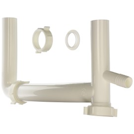Keeny White 119AWK 1-1/2-Inch Plumb Pack End Outlet Continuous Waste with Baffle Tee, No Size