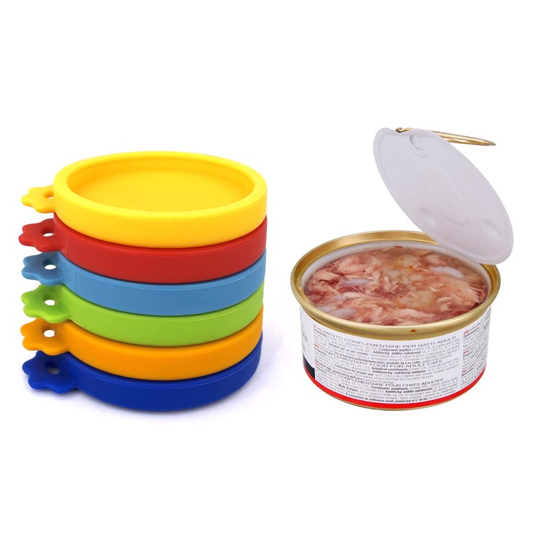Comtim Cat Food Can Lids, Silicone Small Pet Food Can