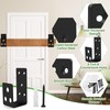 2x4 Door Barricade Brackets, Catcan Heavy Duty Door Barricade Security