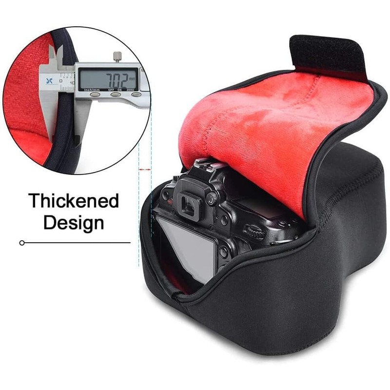 Neoprene Soft Plush Camera Lens Case for Nikon Canon Sony