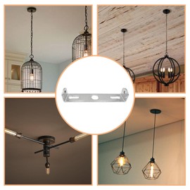 4 Packs Ceiling Light Mounting Bracket 4.33" Light Fixture Mounting Bracket with Screws for Chandelier