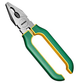 SENDATOOLS 8 inch Lineman's Pliers - Machined Extra Strength Gripping Jaws - Side Cutters Combination Pliers with High Leverage and Wire Cutter Function