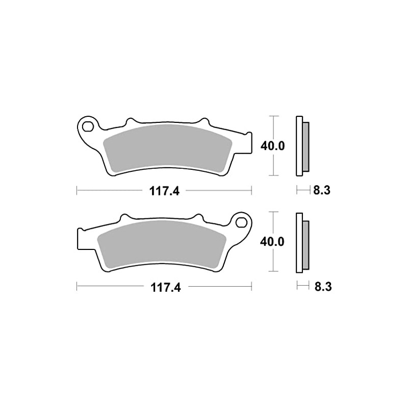 AP Racing Pair of Sintered Maxi Scooter Brake Pads