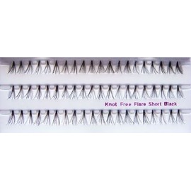 Red Cherry Knot Free Flare Short Individual Lashes, Black (Pack of 6) by N/A