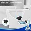 MR.SIGA Toilet Plunger and Bowl Brush Combo for Bathroom Cleaning,