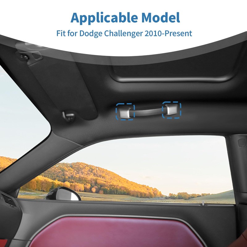 PDKLIN for Challenger Roof Handle Trim Cover Fit for Dodge