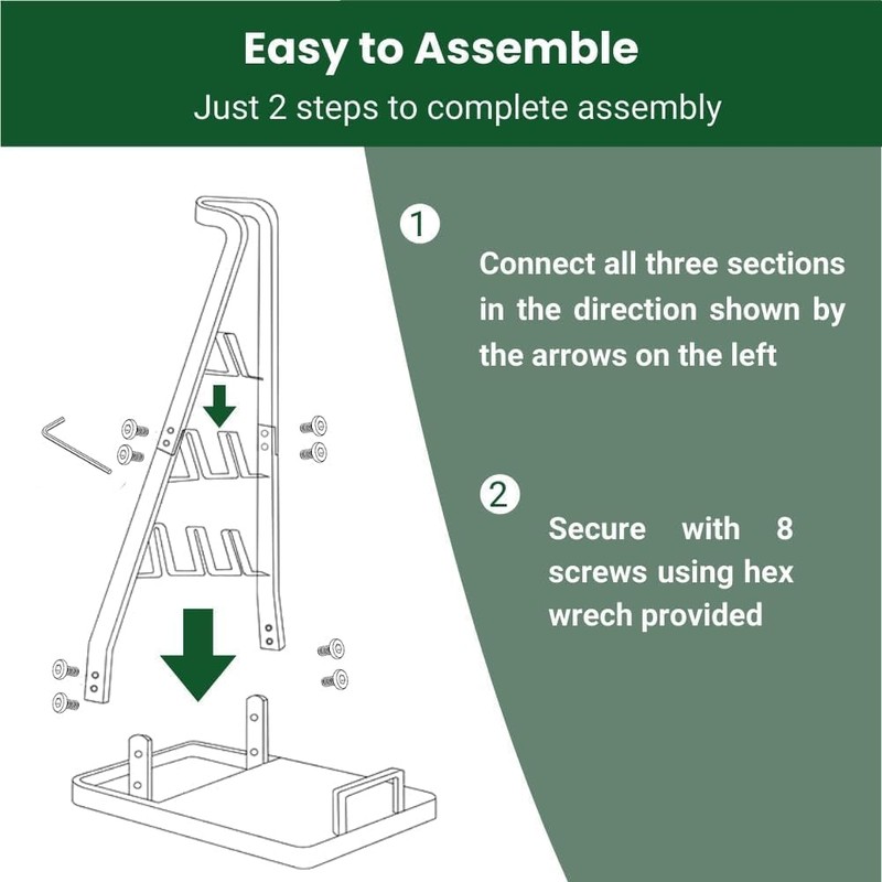 EZ SPARES Vacuum Stand,Storage-Stand-Docking-Station-Holder,Stable Metal Storage Bracket Stand Holder,Compatible with