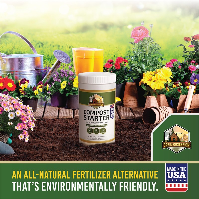 Compost Starter - 100x Concentrated All Natural Compost Accelerator for