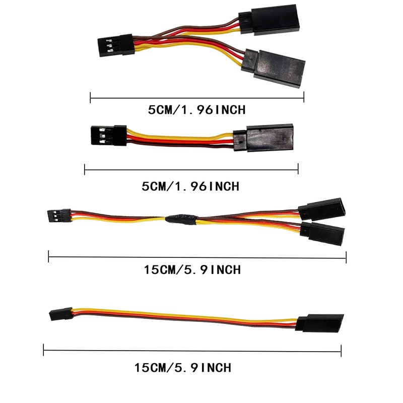 20Pcs Servo Extension Cable and Y Harness Splitter for RC