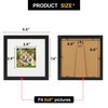 TOFOREVO 8x8 Square Picture Frames Set of 6 Black Wood
