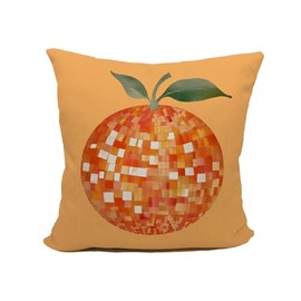 Mancheng-zi Disco Ball Pillow Covers 18x18,Disco Oranges Pillows Covers,Orange Pillows Decorative Throw Pillows Covers,Funky Decor,Orange Room Decor,Orange Gifts for Women Men