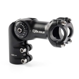 Bike Stem 120 Degree Adjustable Bicycle Stem 1" / 1.25" Handlebar Riser Adapter for Road Bike, Mountain Bike, MTB, BMX, Cycling (25.4 x 95mm)