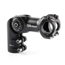 Bike Stem 120 Degree Adjustable Bicycle Stem 1" / 1.25" Handlebar Riser Adapter for Road Bike, Mountain Bike, MTB, BMX, Cycling (25.4 x 95mm)