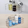 Strong Suction Cups Deep Shower Caddy Bath Shelf,Wall Mounted Rust-Free
