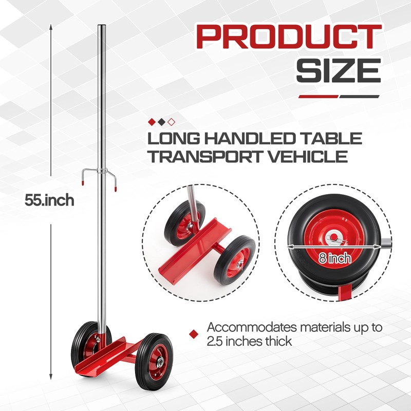 Datanly Panel Dolly Heavy Duty 1000LBs Capacity with Fixed Handle