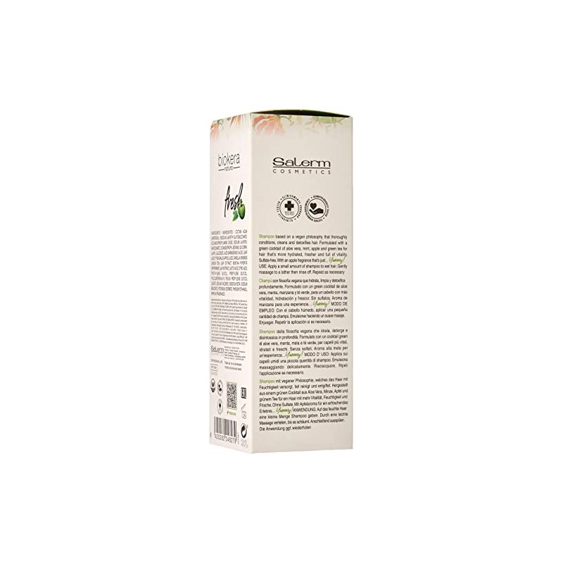Salerm Green Shot Biokera Natura Shampoo, 10.14 Ounce/300 ml