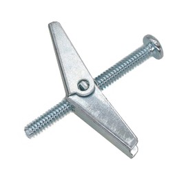 cSeao 20 Pieces 3/16-24 x 2" Drywall Toggle Anchors Bolts Wing Nuts for Heavy Duty Drywall Ceiling TV, Zinc Plated