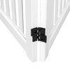 Trimate: 4 Panel Dog Gate - White - Foldable Wooden