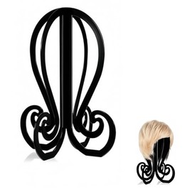 yimeizhiguang Wig Stand | Collapsible & Portable Wig Head Holder for Short Wigs, Hats, Cosplay Masks - Sturdy 14.2 Inch Travel Display Stand with Wide Base, Easy to Assemble & Dismantle