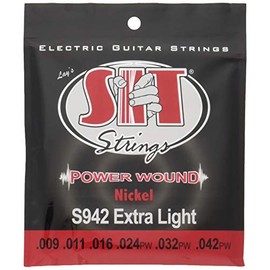 SIT STRINGS S942TP .009-.042 Electric Guitar Strings PowerWound Extra Light 2 Set Pack