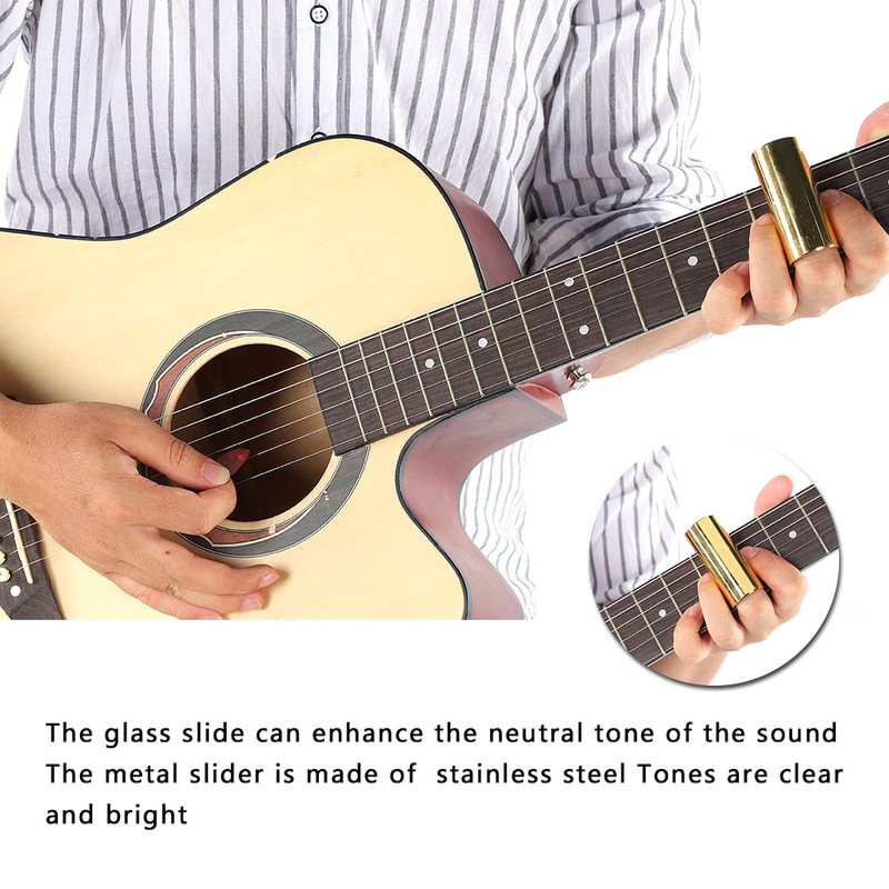 Guitar Accessories Kit 10 Celluloid Pick 4 Guitar Slider 8