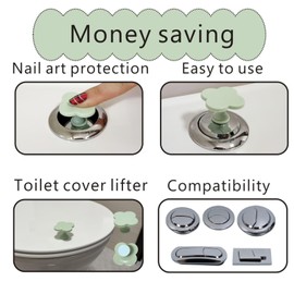 Beaspecal 4Pcs Toilet Bolt Caps with Elegant Colorful Printing,Nature Flower Plant Toilet Bowl Bolts Covers for Bathroom Decoration 4Pcs Toilet Parts-8Pcs/Pack