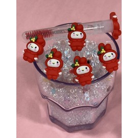 Unbranded 5 ct Mascara brushes, eyelash brushes, mascara wands with tube, lash spoolies