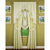 Today's Curtain Verona Reverse Embroidery Panel Pair and Tiebacks, 63",